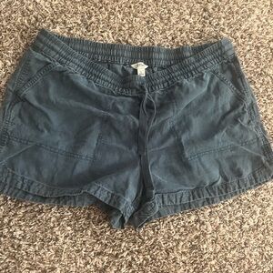 Large J.Crew comfy light denim shorts with drawstring